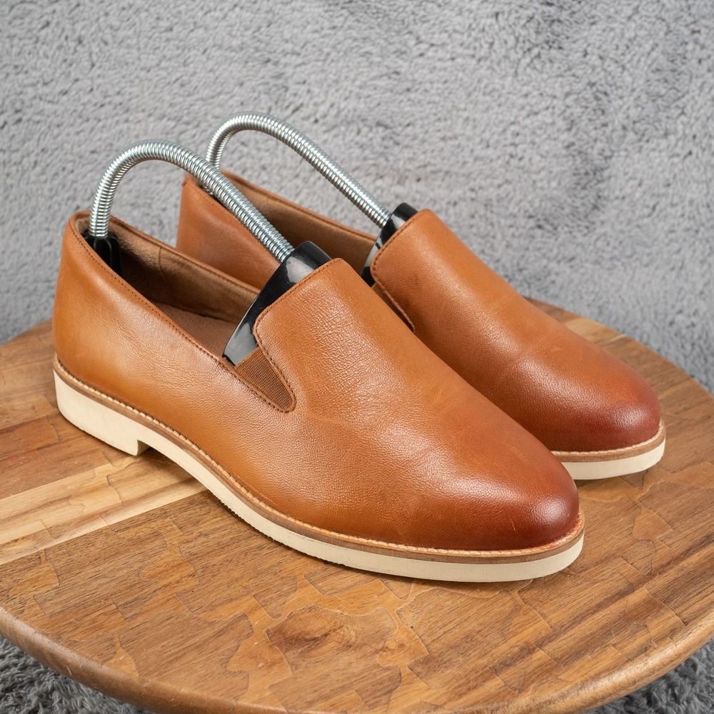 SoftWalk Women's Cognac Slip-On Loafers
